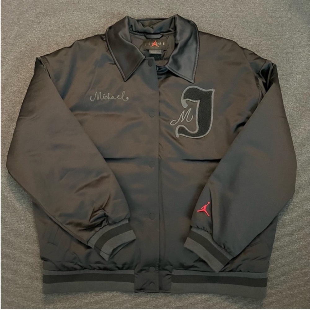 Nike Air Jordan Chenille Patch Varsity Bomber Jacket